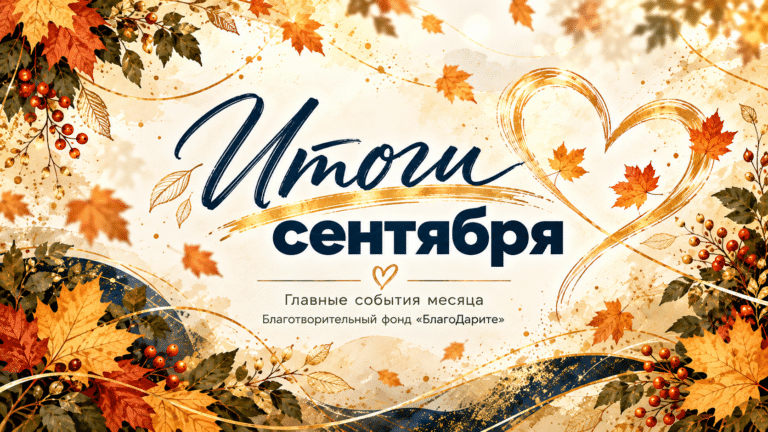 🍂 Сентябрь в «БлагоДарите»: столько всего произошло!