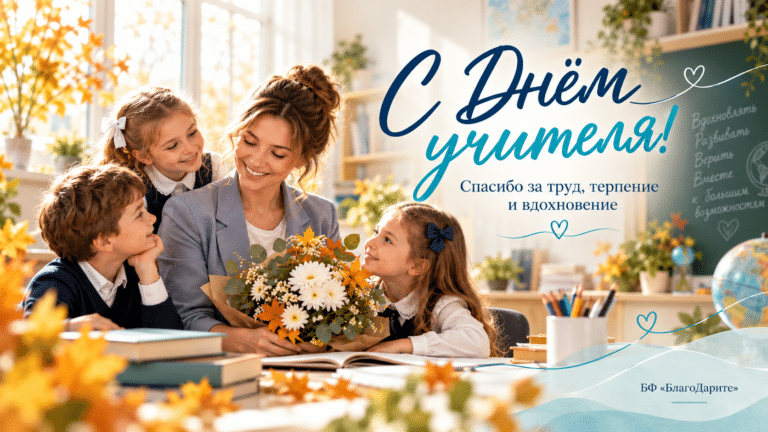 🍂 Сегодня — День учителя